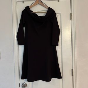 H&M new off the shoulder black dress size M, 3/4 sleeves